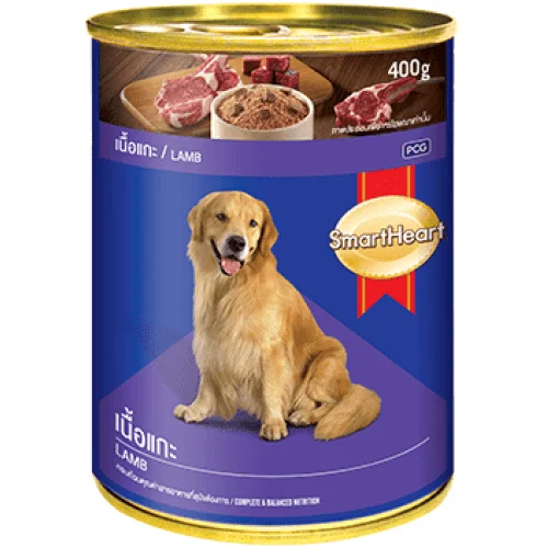 Best dog food for large breeds with joint support and balanced nutrients-SmartHeart Lamb Adult Canned Wet Dog Food