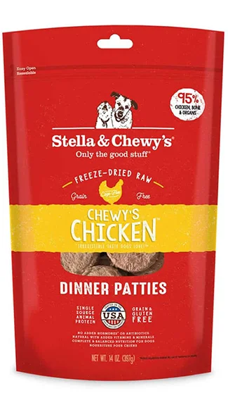 Best dog food with probiotics for a balanced gut microbiome and immune system-Stella & Chewy's Dinner Patties: Chewy's Chicken