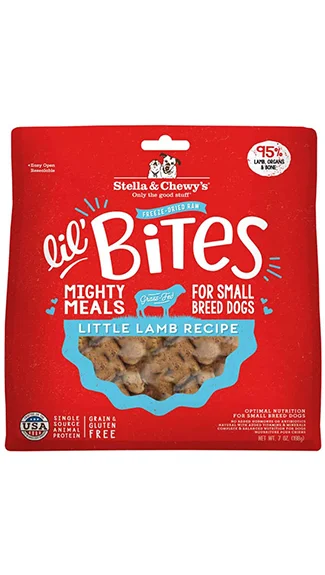 Grain-free dog food with duck for a high-protein, allergy-friendly meal-Stella & Chewy's Lil' Bites Mighty Meals: Little Lamb