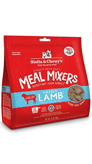 Best dog food with no artificial flavors for a healthier, more natural diet-Stella & Chewy's Meal Mixers: Dandy Lamb