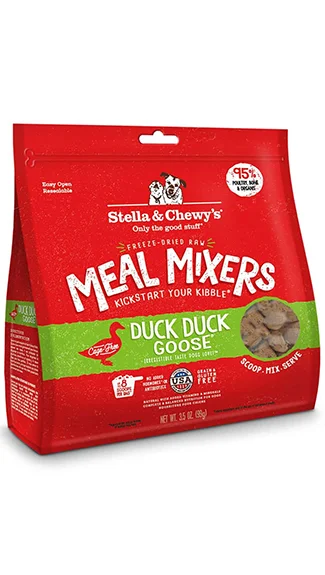 Healthy dog food with omega-3 fatty acids for shiny coats-Stella & Chewy's Meal Mixers: Duck Duck Goose