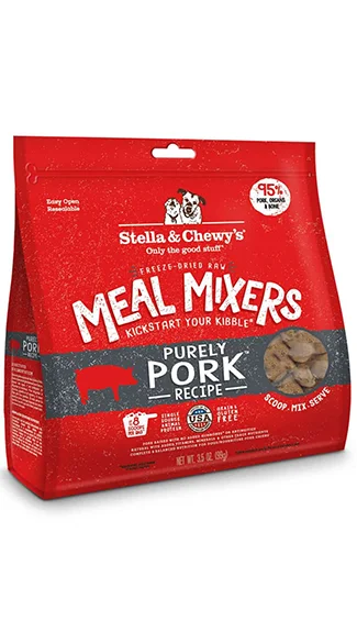 Dog food with limited ingredients for dogs with food allergies-Stella & Chewy's Meal Mixers: Purely Pork