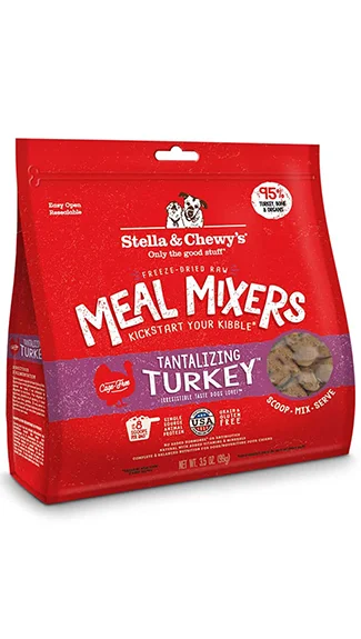 Wet dog food with beef and potatoes for a hearty, filling meal-Stella & Chewy's Meal Mixers: Tantalizing Turkey