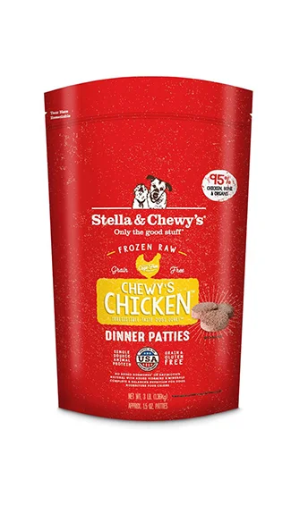 Best dog food for weight management with low-calorie formulas-Stella & Chewy's Frozen Dinner Patties: Chicken