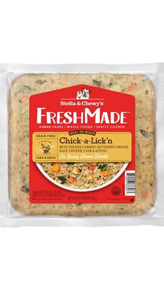 Gluten-free dog food with brown rice for balanced nutrition and energy-Stella & Chewy's Gently Cooked: Chick-A-Lick'n