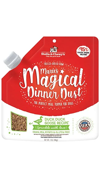 Premium dog food with no artificial preservatives for better health-Stella & Chewy's Marie's Magical Dinner Dust: Duck Duck Goose