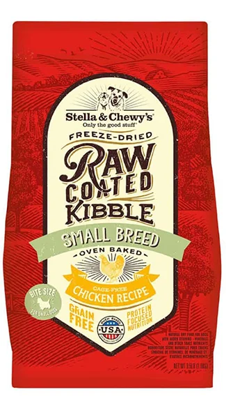 Best dog food for dental health with kibble that helps reduce plaque buildup-Stella & Chewy's Raw Coated Kibble: Small Breed Cage-Free Chicken Recipe