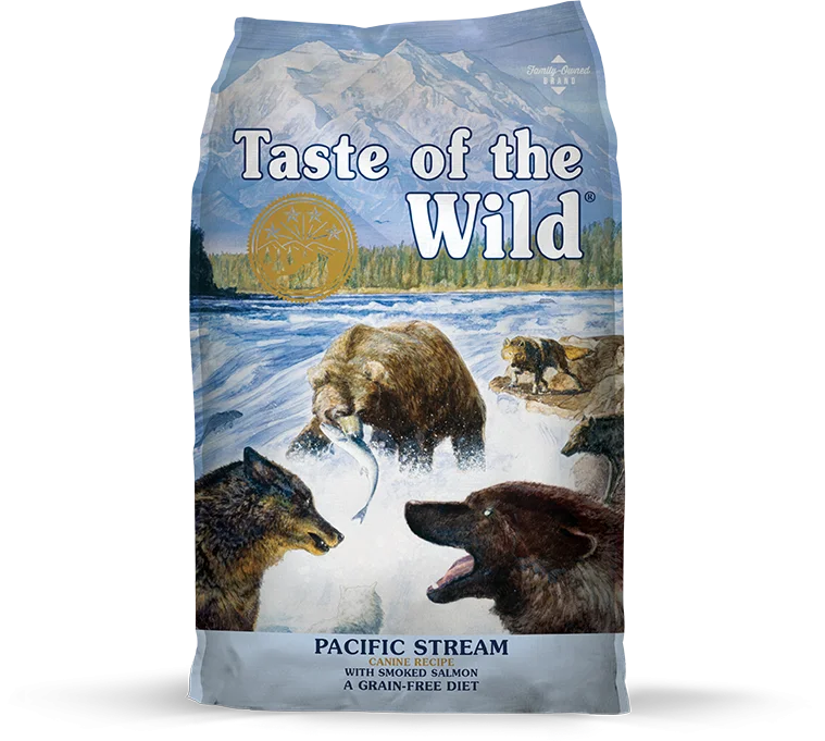 Dog food with chia seeds for added fiber and omega fatty acids-Taste Of The Wild Pacific Stream Dry Dog Food