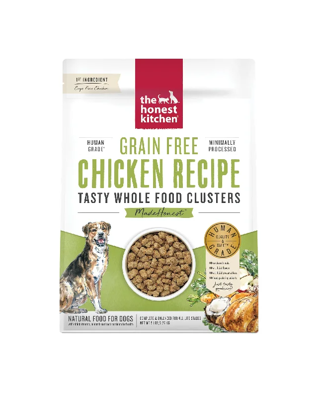 Dog food with antioxidant-rich fruits and vegetables for immune support-Grain Free Chicken Clusters Dry Dog Food