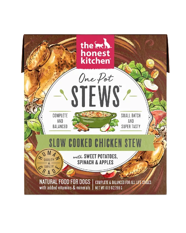 High-quality dog food with lamb for sensitive stomachs and healthy digestion-Slow Cooked Chicken Stew Wet Dog Food - Case of 6