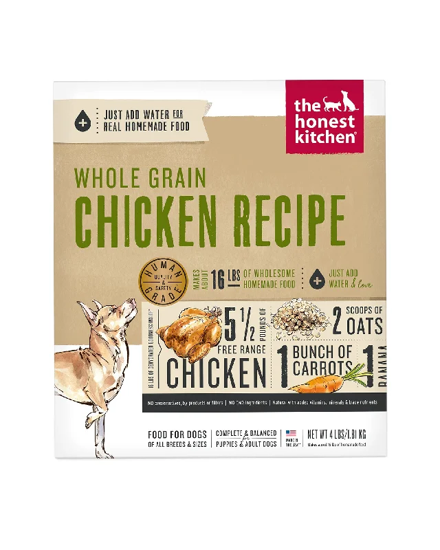 Wet dog food with real lamb and vegetables for a nutritious meal-Whole Grain Chicken Dehydrated Dog Food