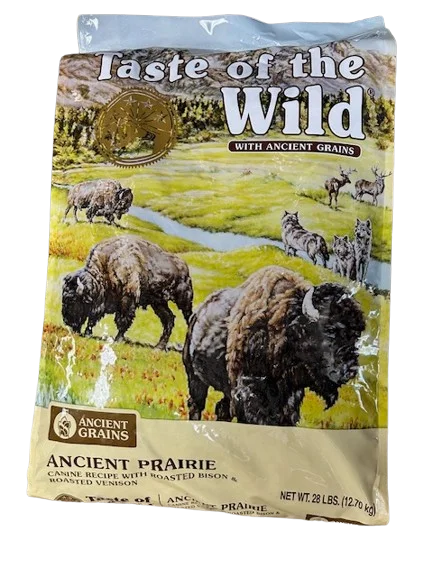 Best dog food with high-quality fish oils for healthy skin and coat-Taste of the Wild  Dog Food, Ancient Prairie 28lb