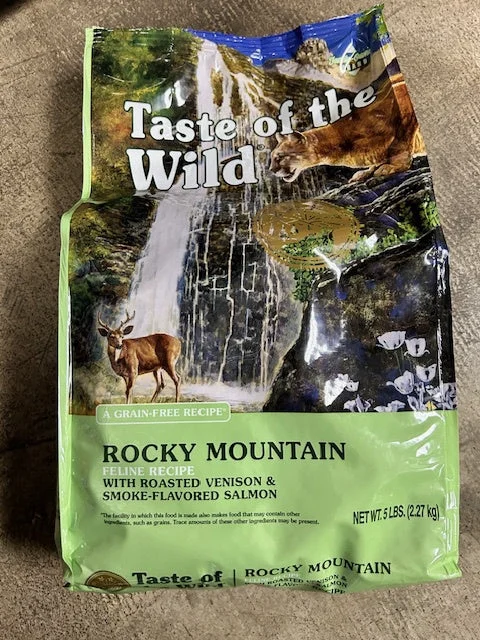 Best dog food with no fillers like corn, soy, or wheat for better digestion-Taste of the Wild Rocky Mountain, Cat Food,  5lb