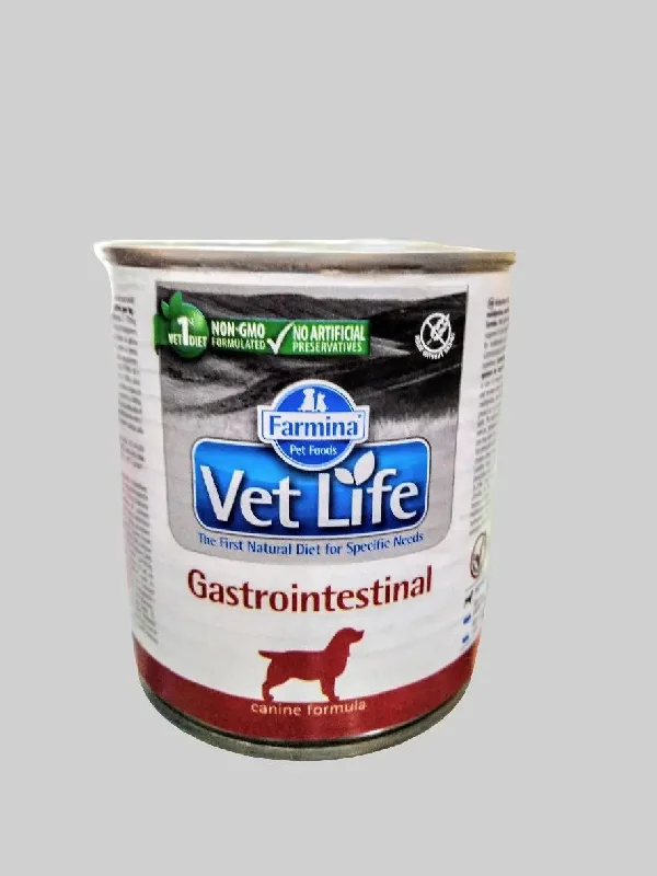 Best dog food for picky eaters with irresistible flavors and textures-Vetlife farmina Gastrointestinal wet dog food 300g pack of 6