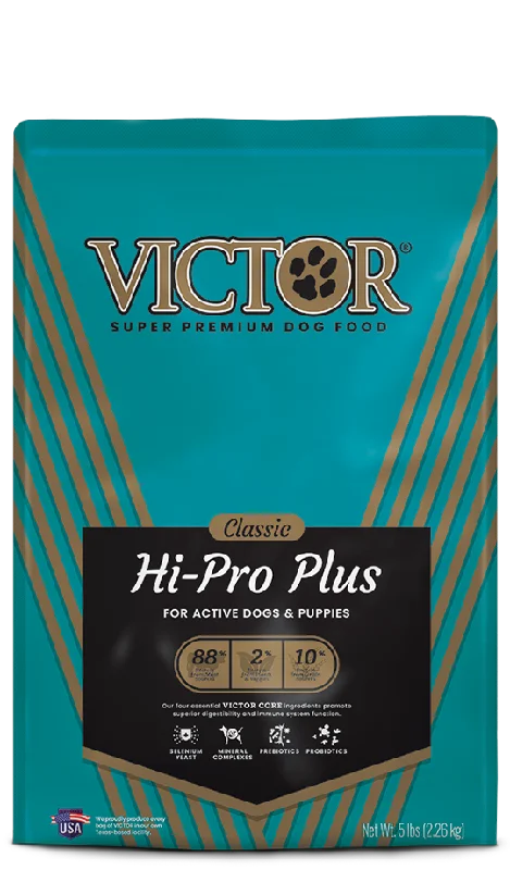 High-protein dog food with wild-caught fish for a clean protein source-Victor Hi Pro Plus Dog Food