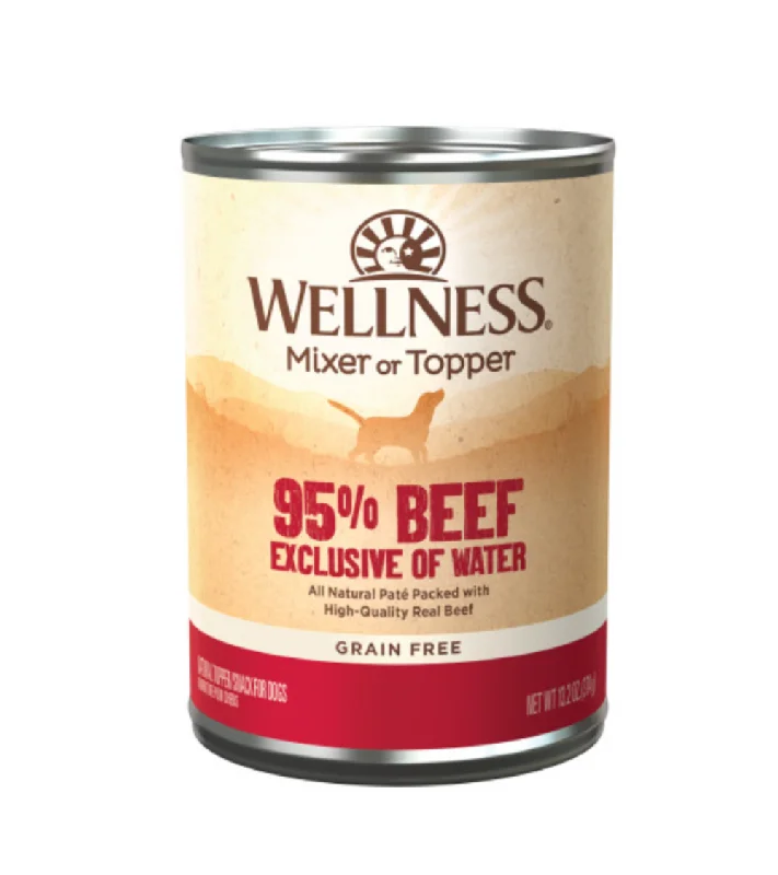 High-quality dog food with chicken as the main protein source-Wellness Natural Grain Free 95% Beef Recipe Adult Wet Canned Dog Food