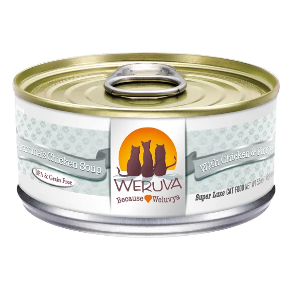 Best dog food for dogs with skin allergies to reduce itching and dryness-Weruva Classics Grandma's Chicken Soup with Chicken & Pumpkin Grain-Free Wet Cat Food