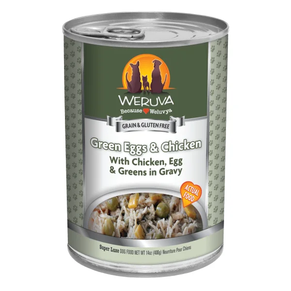 Best dog food with no by-products for a healthier, more nutritious meal-Weruva Green Eggs & Chicken with Chicken, Egg, & Greens in Gravy Canned Dog Food