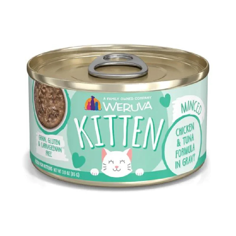 Best dog food for small breeds with small-sized kibble for easy chewing-Weruva Kitten Chicken & Tuna in Gravy Recipe Canned Cat Food