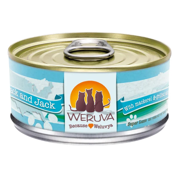 Best dog food for picky eaters with irresistible flavors and textures-Weruva Classics Mack and Jack with Mackerel & Grilled Skipjack Grain-Free Wet Canned Cat Food