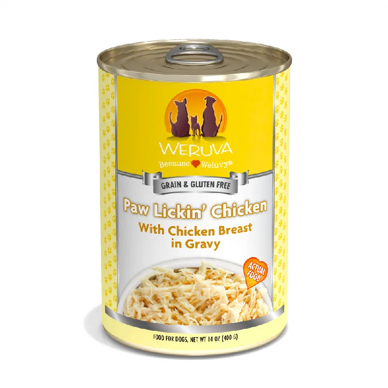 Best dog food for dogs with pancreatitis to support digestive health-Weruva Paw Lickin Chicken with Chicken Breast in Gravy Canned Dog Food