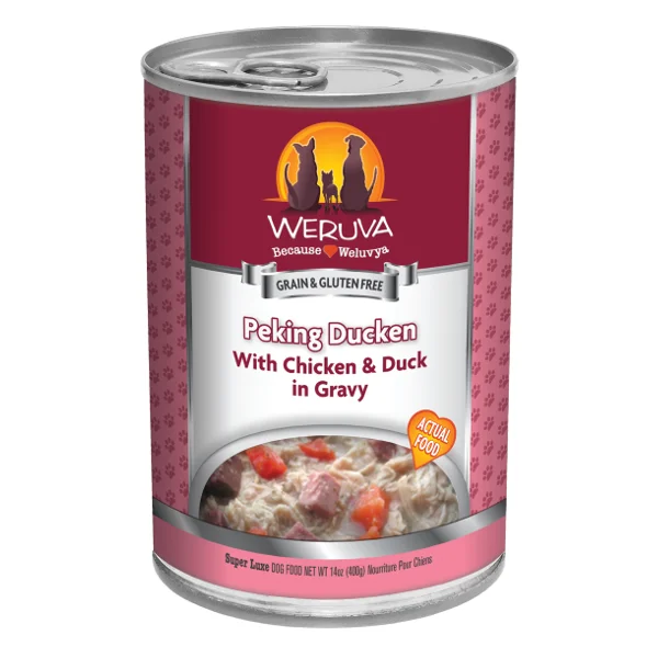 Best dog food for sensitive stomachs with easily digestible ingredients-Weruva Peking Ducken with Chicken & Duck in Gravy Canned Dog Food