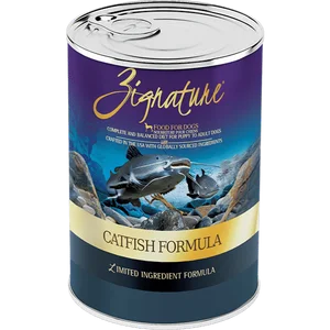 Best dog food for pregnant dogs with extra nutrients for fetal development-Zignature Catfish Limited Ingredient Formula Canned Dog Food 13oz