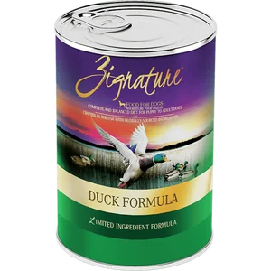 Best dog food for dogs with arthritis with glucosamine and chondroitin-Zignature Duck Limited Ingredient Formula Canned Dog Food 13oz