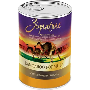 Limited ingredient dog food with venison for allergy-prone dogs-Zignature Kangaroo Limited Ingredient Formula Canned Dog Food 13oz