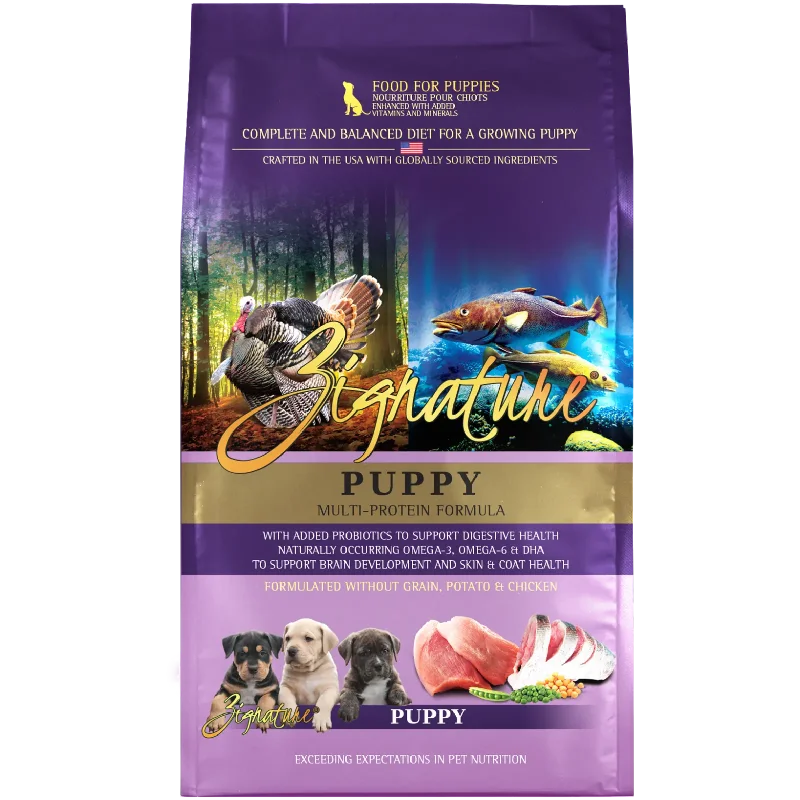 Wet dog food with real meat for a flavorful and hydrating option-Zignature Puppy Limited Ingredient Formula Dry Dog Food