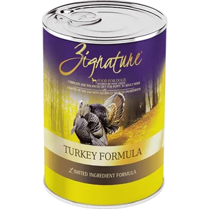 High-quality dog food with freeze-dried raw ingredients for added nutrition-Zignature Turkey Limited Ingredient Formula Canned Dog Food 13oz