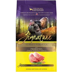 Best dog food with real fish for a source of healthy protein and omega-3-Zignature Turkey Limited Ingredient Formula Dry Dog Food