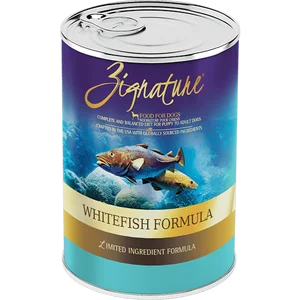 Best dog food for dogs with arthritis with glucosamine and chondroitin-Zignature Whitefish Limited Ingredient Formula Canned Dog Food 13oz